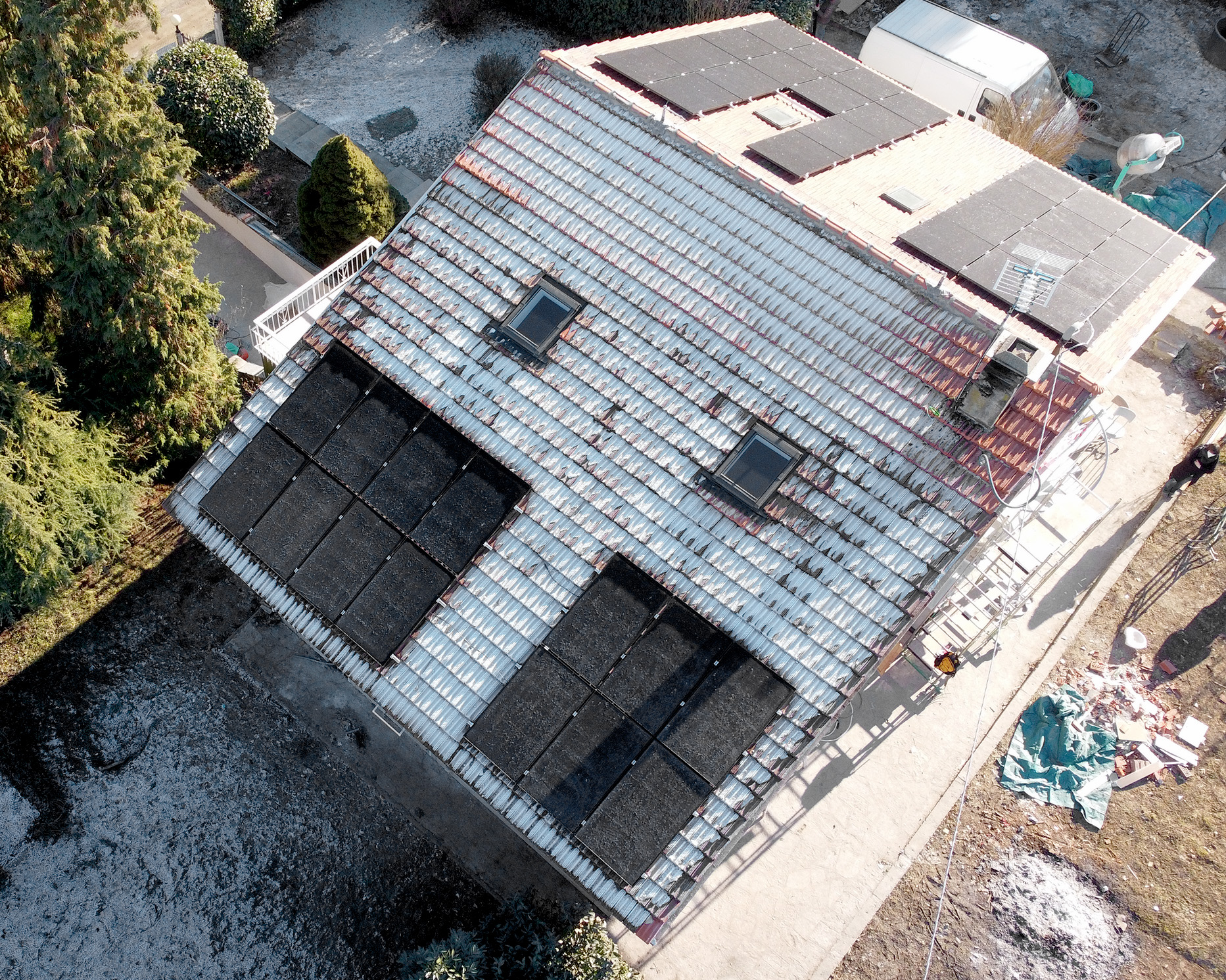 fotovoltaico gassino neve